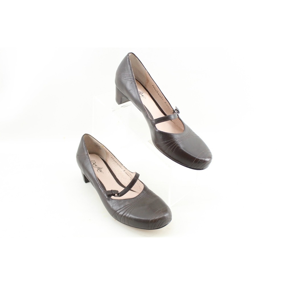 Dexflex By Dexter Handcrafted Women's Brown Leather Pumps‎ Heels Size 7.5M